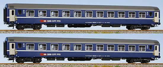 Set of 2 passenger cars 2nd class type Bcm with 11 compartments<br /><a href='images/pictures/LS_Models/47224.jpg' target='_blank'>Full size image</a>